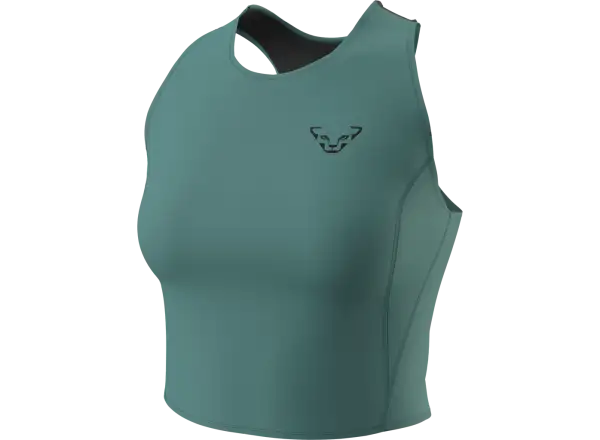 Dynafit Trail Crop Top dámské triko bez rukávů Atlantic