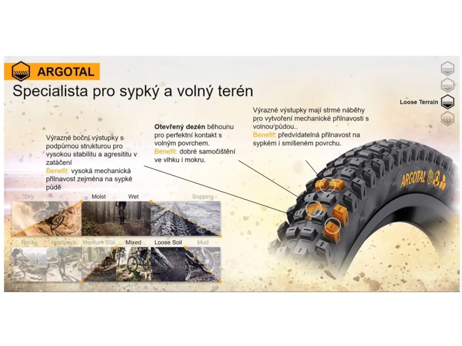Continental Argotal Trail Endurance 29x2,40" TLR E-25 MTB plášť kevlar černá