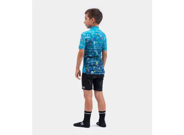 Alé Kids Vibes dětský dres krátký rukáv Turquoise