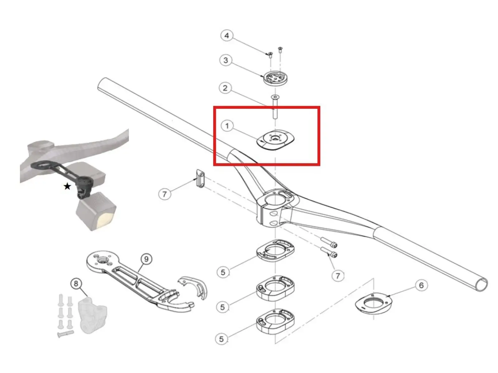 FSA KFX SiC Integrated krytka představce pro řidítka