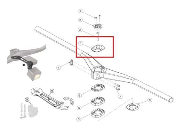FSA KFX SiC Integrated krytka představce pro řidítka