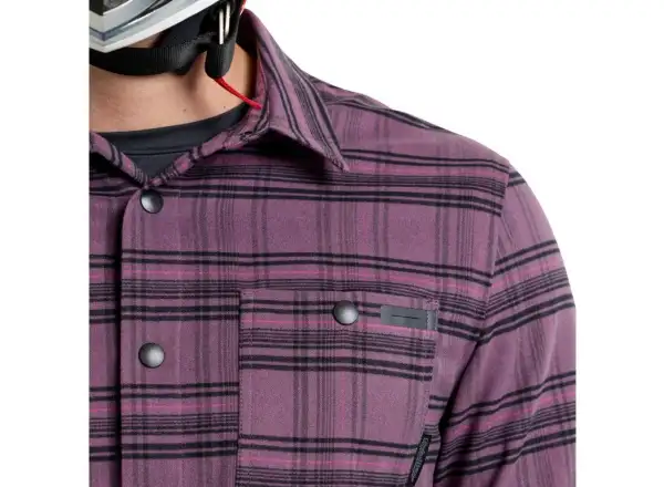 Troy Lee Designs Grind Flannel pánská košile Plaid Deep Purple