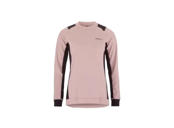 Craft Core Dry Baselayer dámský set triko dlouhý rukáv+kalhoty růžová