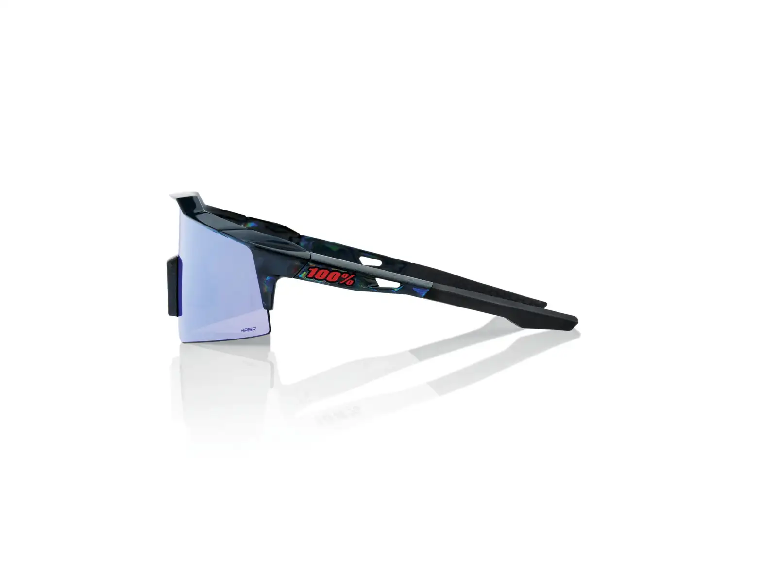 100% Speedcraft SL brýle Black Holographic/HiPER Blue Multilayer Mirror