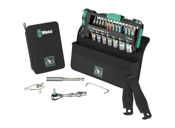 Wera Bicycle Set 3A cyklistická servisní sada s nýtovačem řetězu 38 dílů
