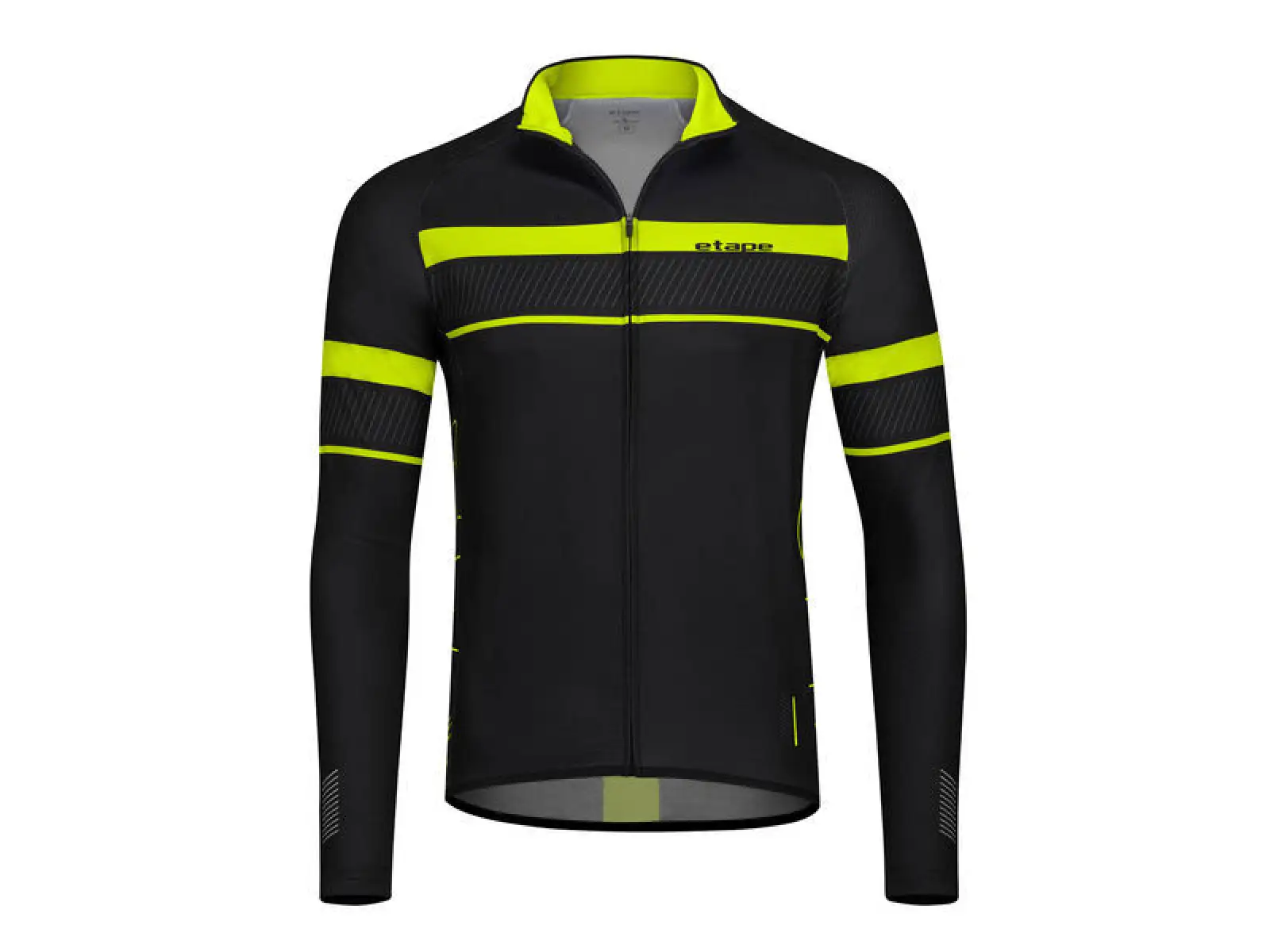 Etape Comfort 2.0 pánský dres dlouhý rukáv černá/žlutá fluo