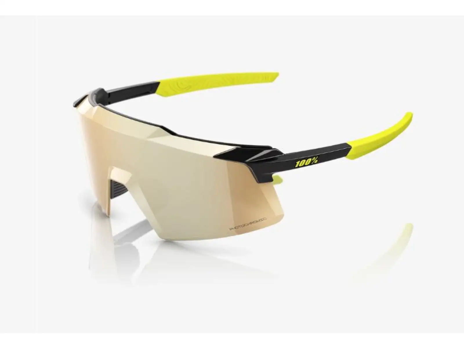 100% Aerocraft brýle Gloss Metallic Black/Photochromic