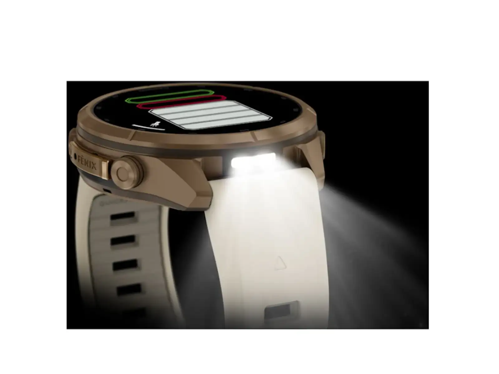 Garmin Fénix 9 Pro inReach 43 mm chytré hodinky Autumn Gold Titanium Cream/French Gray