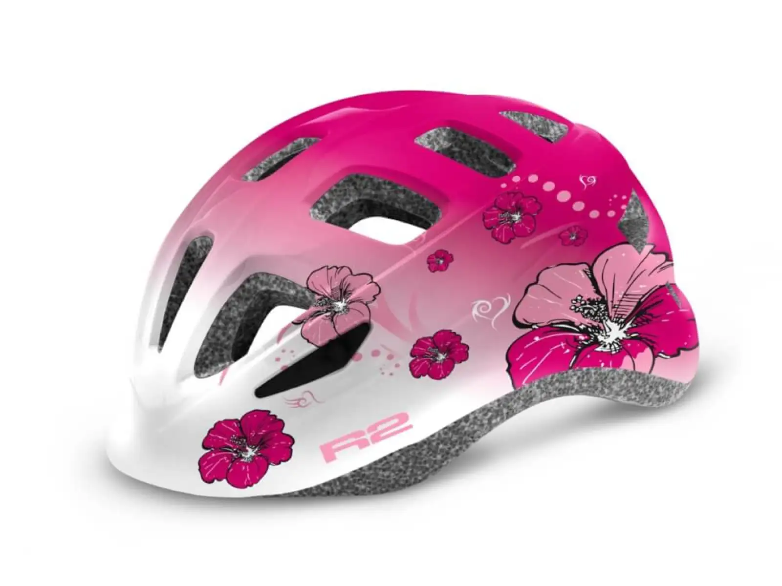 R2 Bunny dětská cyklistická přilba bílá