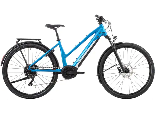 Rock Machine Torrent e50-29 B Touring Easy Entry trekingové elektrokolo Matte Blue/Silver