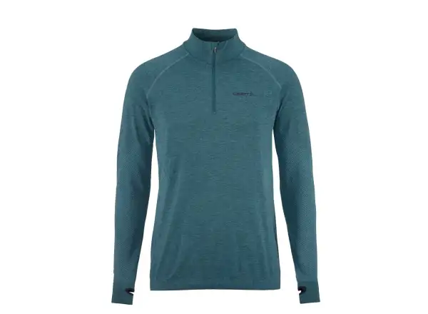 Craft Core Dry Active Comfort Zip pánské triko dlouhý rukáv zelená