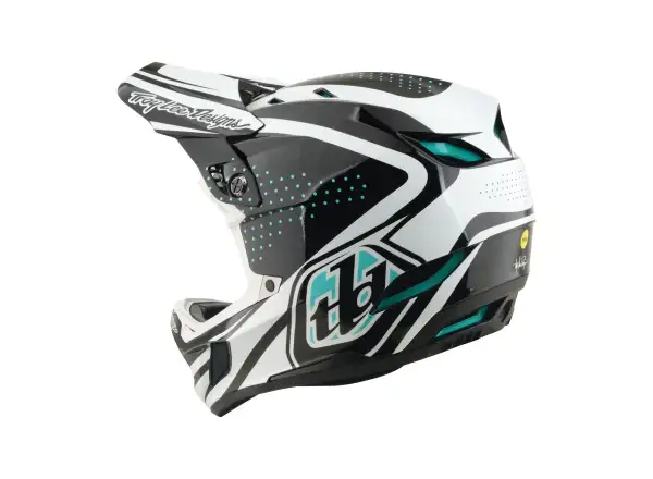 Troy Lee Designs D4 Polyacrylite MIPS přilba Line Charcoal/White