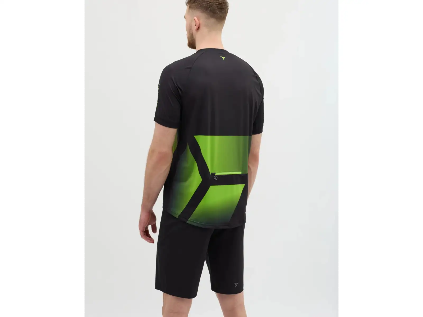 Silvini Gallo pánský volný dres krátký rukáv Black/Green