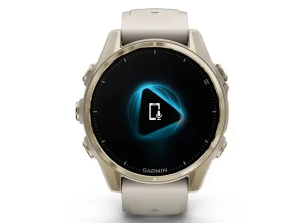 Garmin fenix 8 - 43 mm AMOLED Sapphire chytré hodinky Soft Gold Fog grey