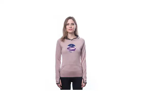 Sensor Merino Upper Triglav dámská mikina Dusty Pink