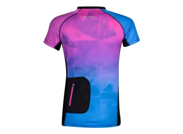 Force Core dámský MTB dres krátký rukáv růžová/modrá