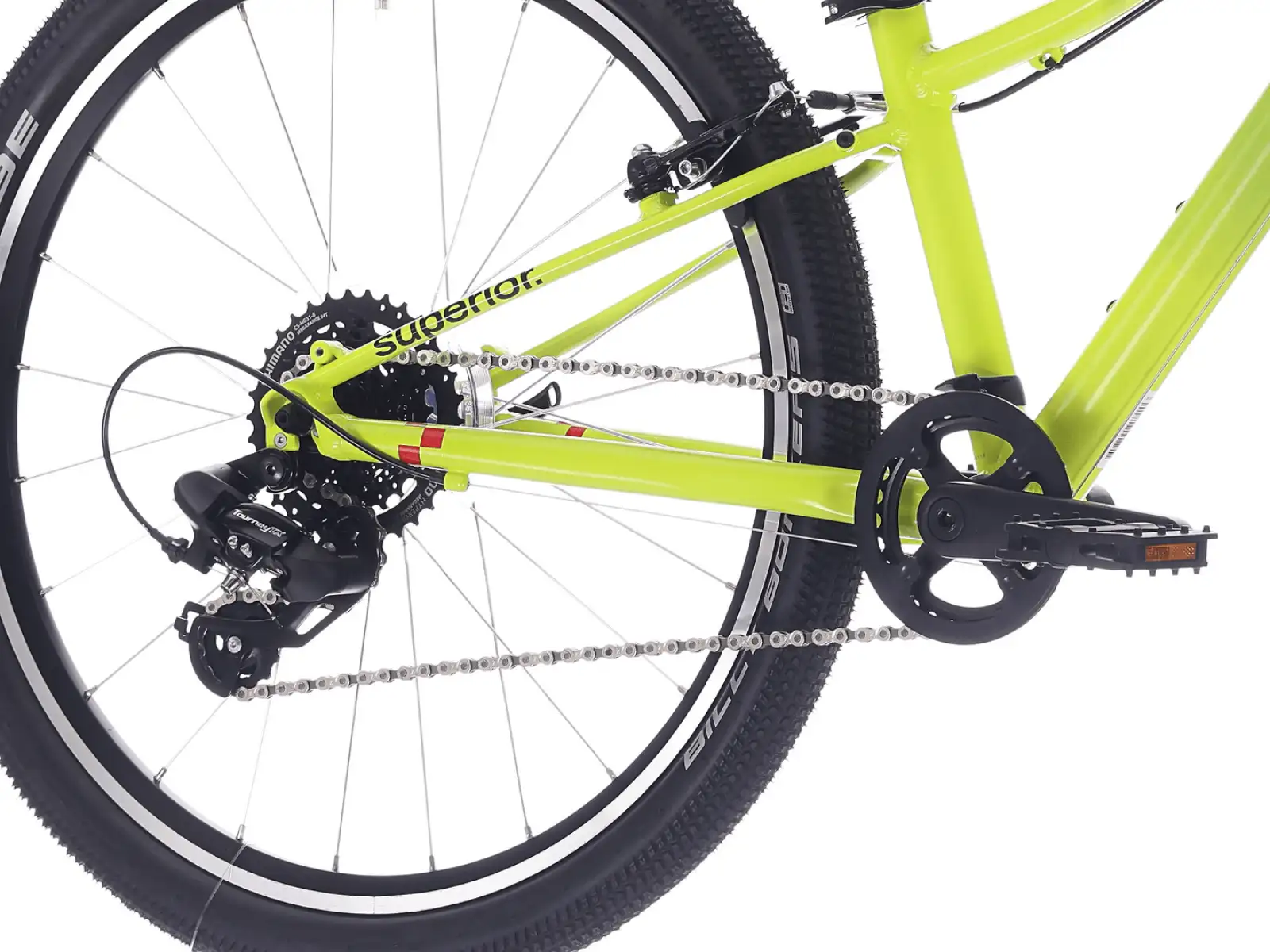 Superior RACER 24 dětské kolo Matte Radioactive Yellow