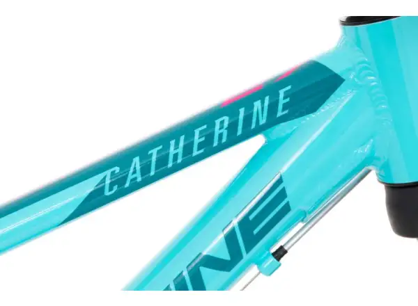 Rock Machine Catherine 27 dětské kolo Gloss Neon Blue/Petrol/Pink