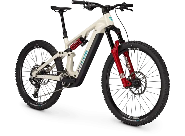 Focus SAM 9 800Wh celoodpružené elektrokolo Champagne / Shellwhite