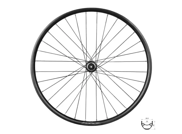 Force XC Disc 559x23 přední vypletené kolo HBM475 36 děr