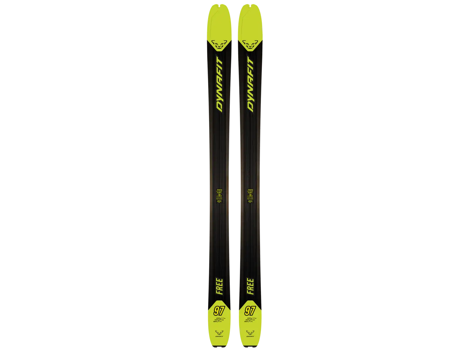 Dynafit Free 97 skialpové lyže Lime/Punch