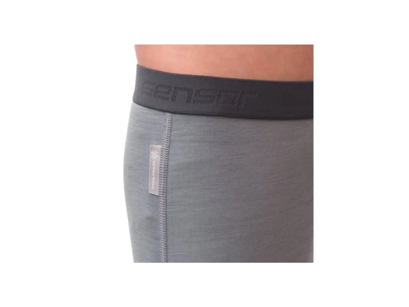 Sensor Merino Active set juniorské triko dlouhý rukáv + kalhoty šedá