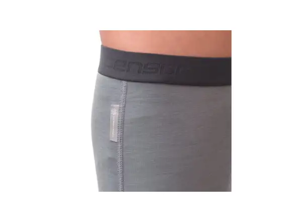 Sensor Merino Active set juniorské triko dlouhý rukáv + kalhoty šedá