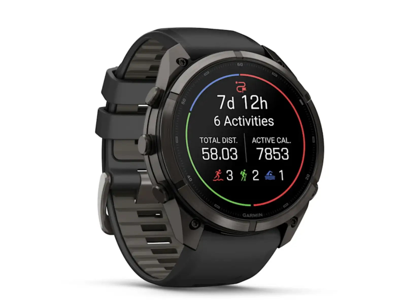 Garmin Fénix 9 Pro inReach 51 mm chytré hodinky Carbon gray DLC Titanium Black/Pebble gray