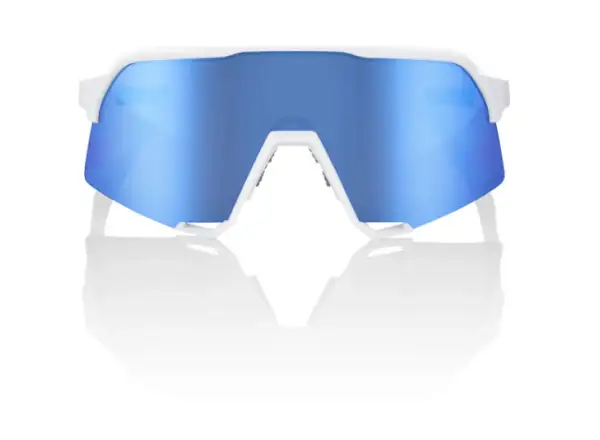 100% S3 sluneční brýle Matte White Hiper Blue Multilayer Mirror Lens