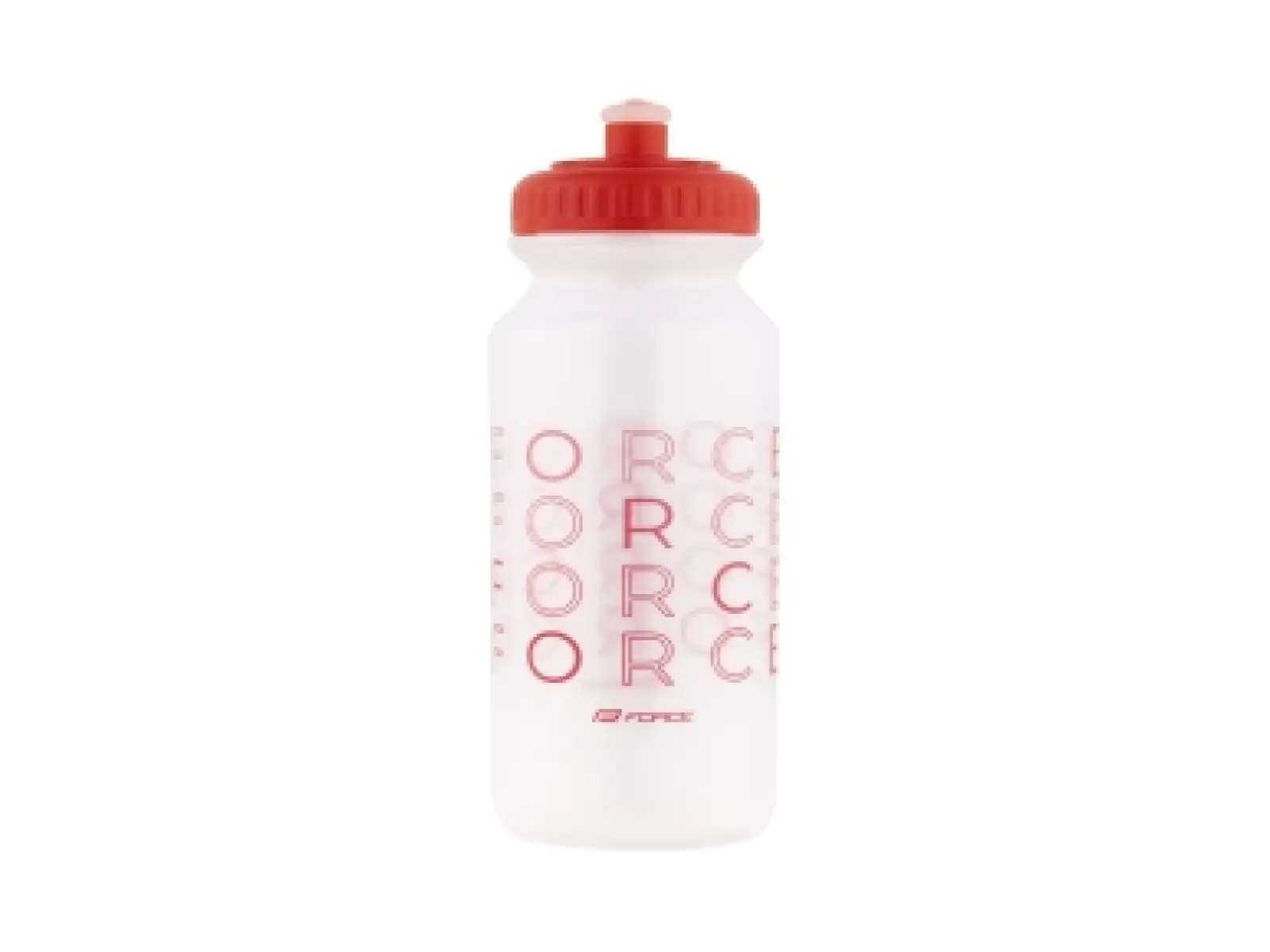 Force Enjoy cyklistická láhev 500 ml transparentní/červená