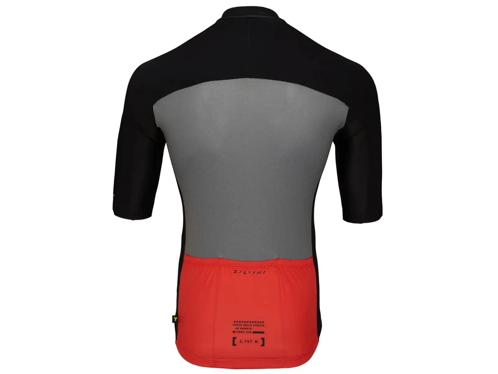 Silvini Stelvio pánský dres krátký rukáv Black/Ruby