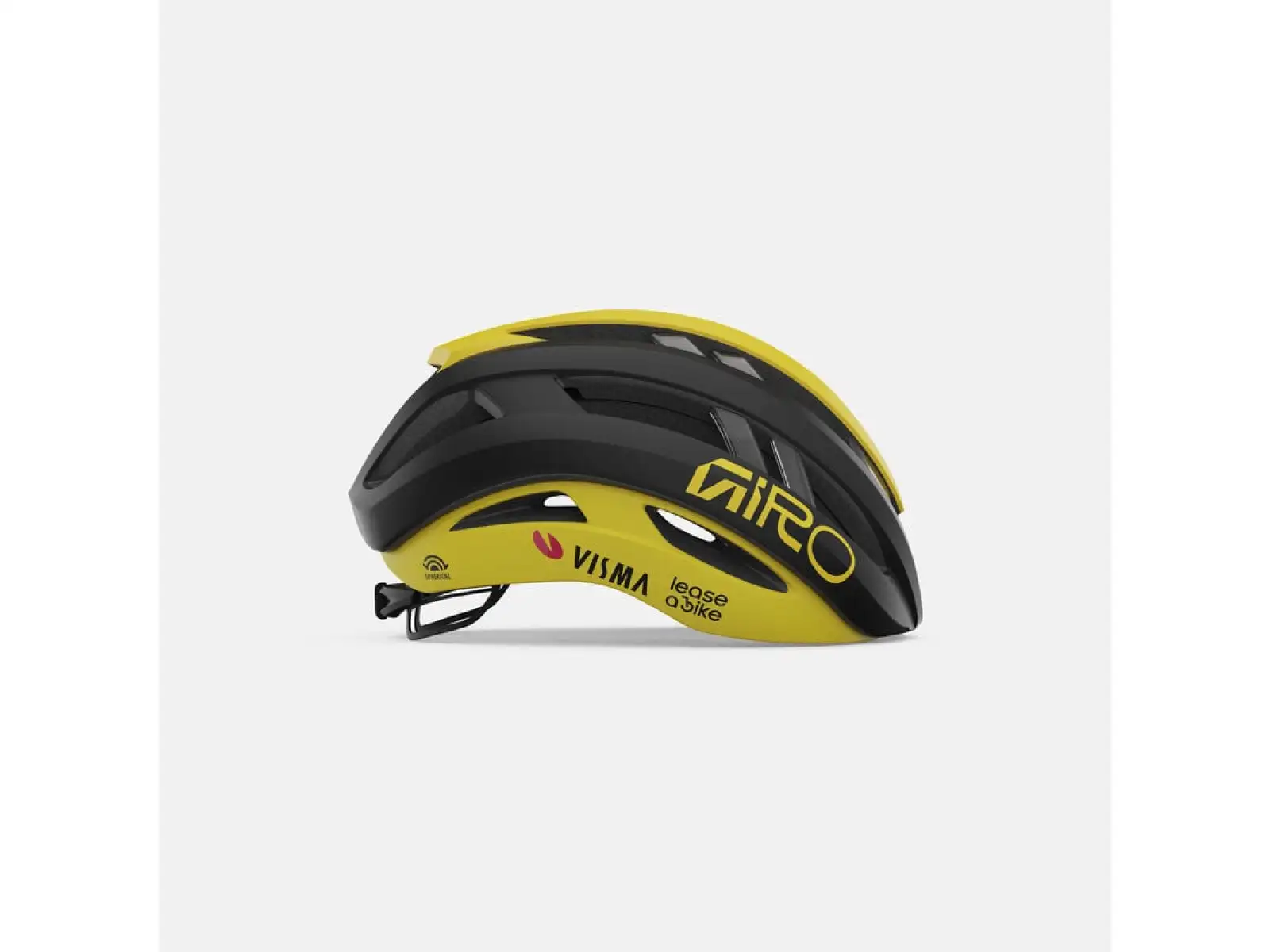 GIRO Aries Spherical přilba Mat Black/Yellow Visma