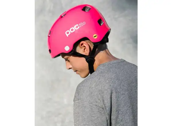 POC POCito Crane MIPS dětská přilba Fluorescent Pink