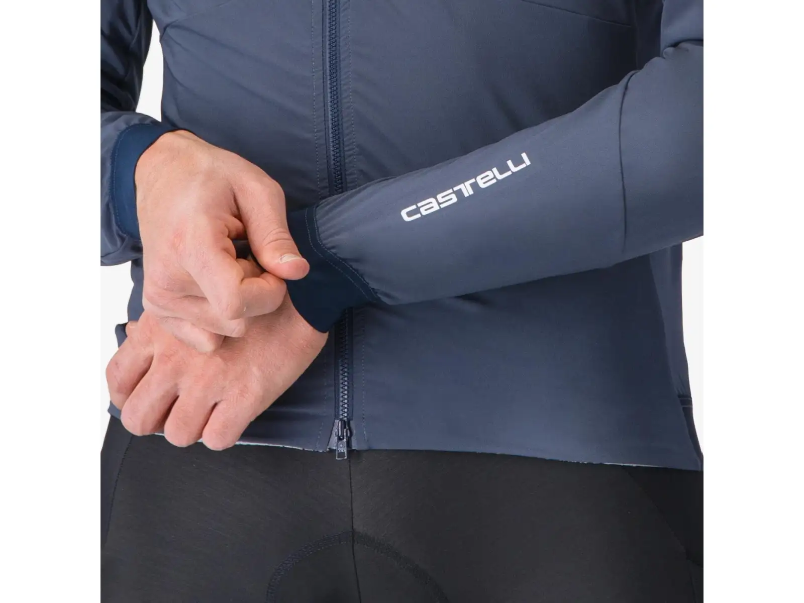 Castelli Fly Unltd Jacket pánská bunda Dark Steel Blue