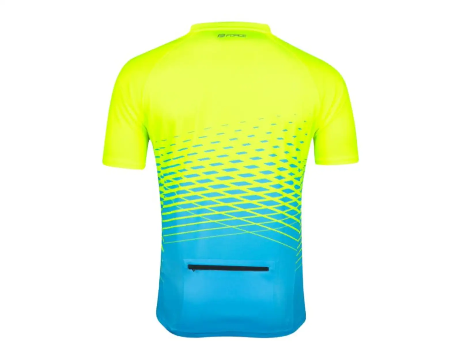 Force Angle MTB pánský dres krátký rukáv fluo/modrá