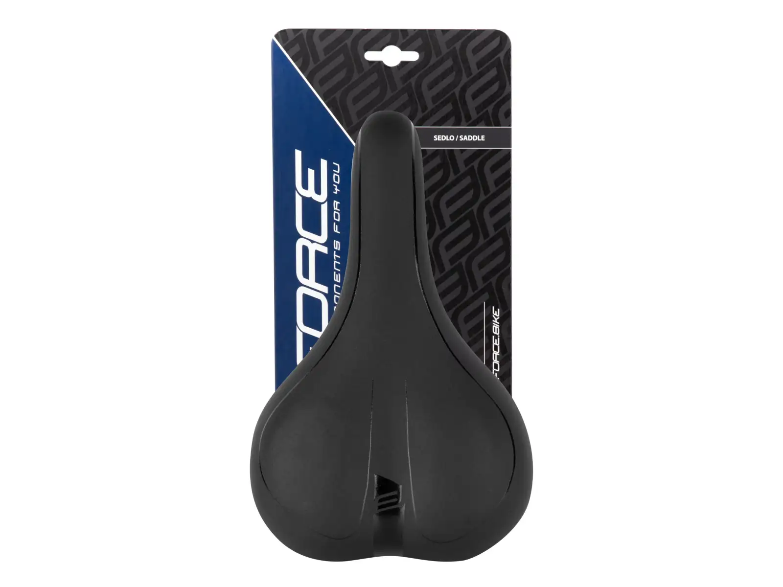 Force Comfort Gel pánské turistické sedlo černá
