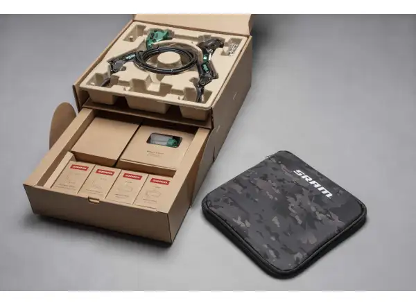 Sram Maven Ultimate Stealth Teal Splatter Expert Kit sada kotoučových brzd