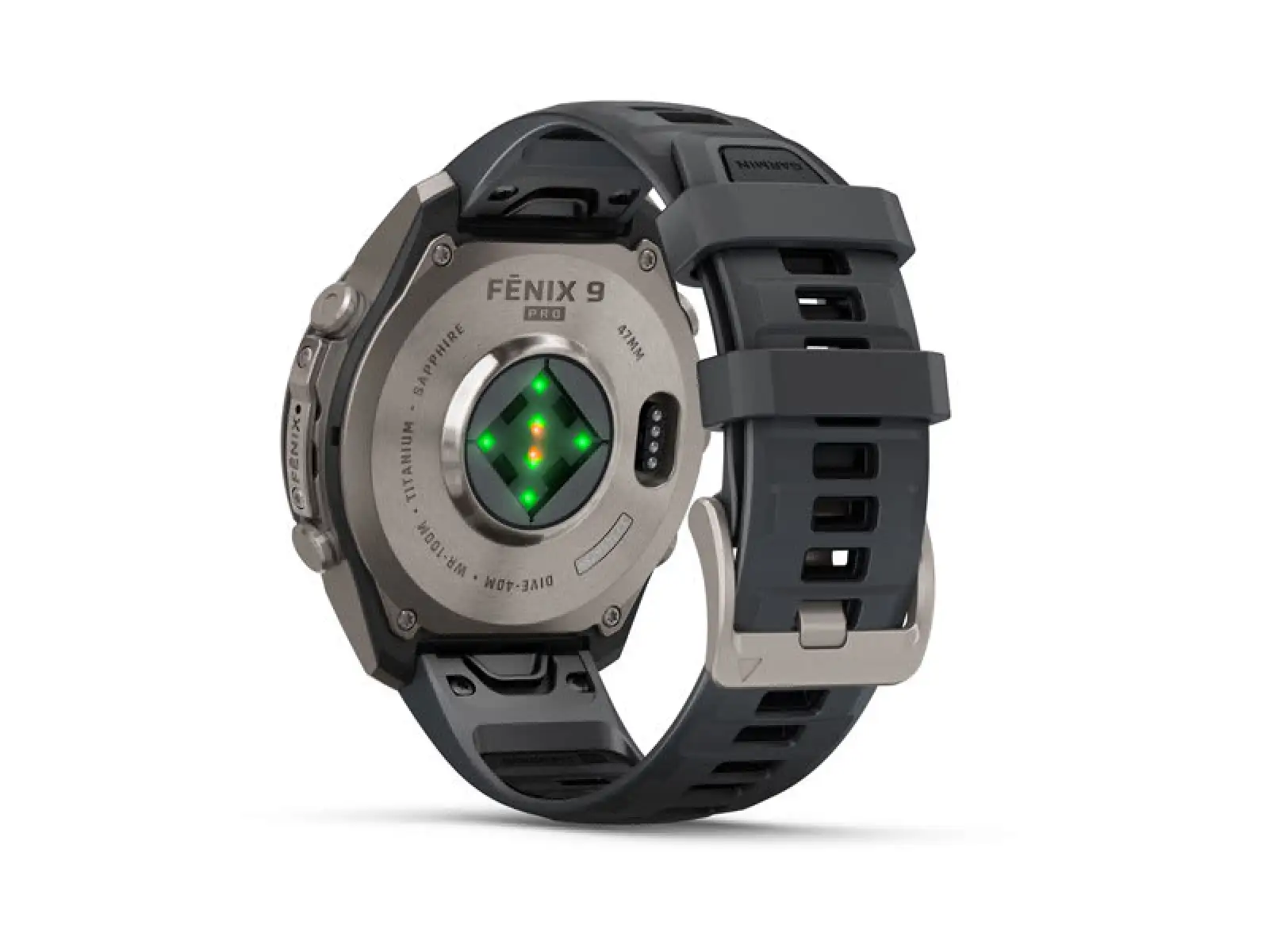 Garmin fenix 9 Pro inReach 43 mm chytré hodinky Carbon gray DLC Titanium Black/Pebble gray