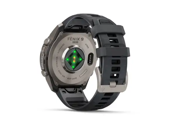 Garmin fenix 9 Pro inReach 43 mm chytré hodinky Carbon gray DLC Titanium Black/Pebble gray