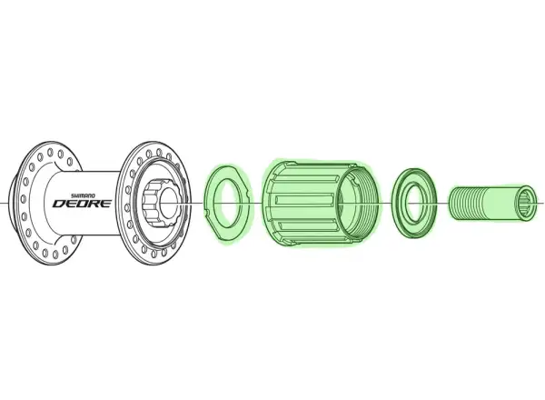 Shimano ořech pro náboje Deore FH-M590