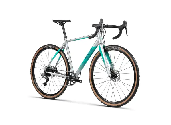 Bombtrack Tension 2 cyklokrosové kolo Glossy Grey / Green