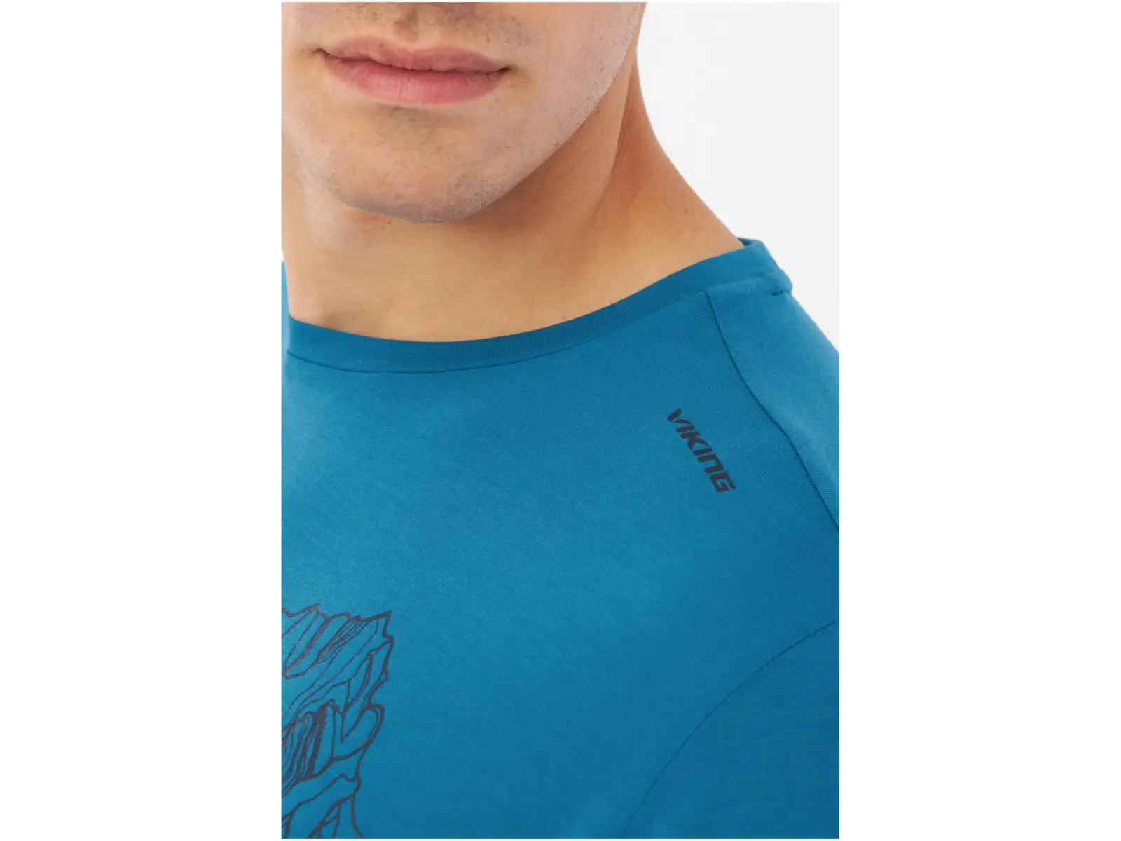 Viking Morain pánské triko krátký rukáv blue