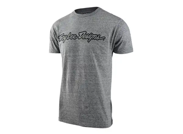 Troy Lee Designs Signature pánské tričko krátký rukáv ash heather