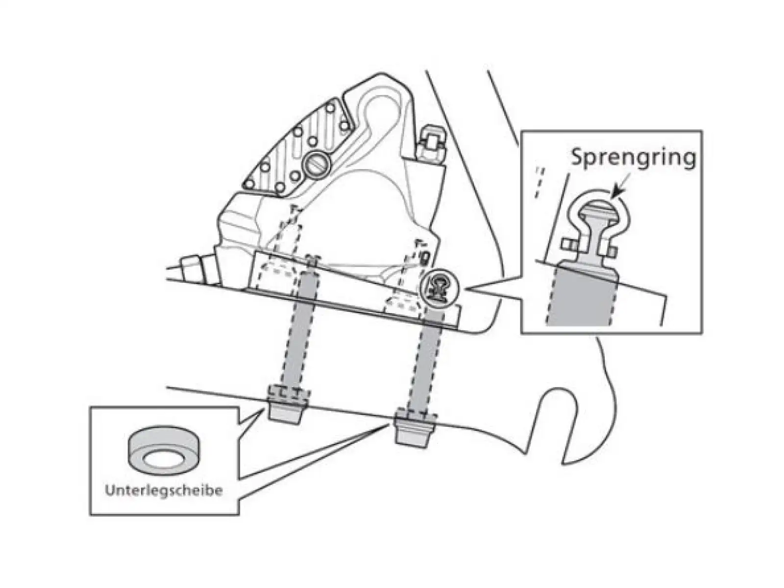 Shimano šroub pro třmen Flat Mount