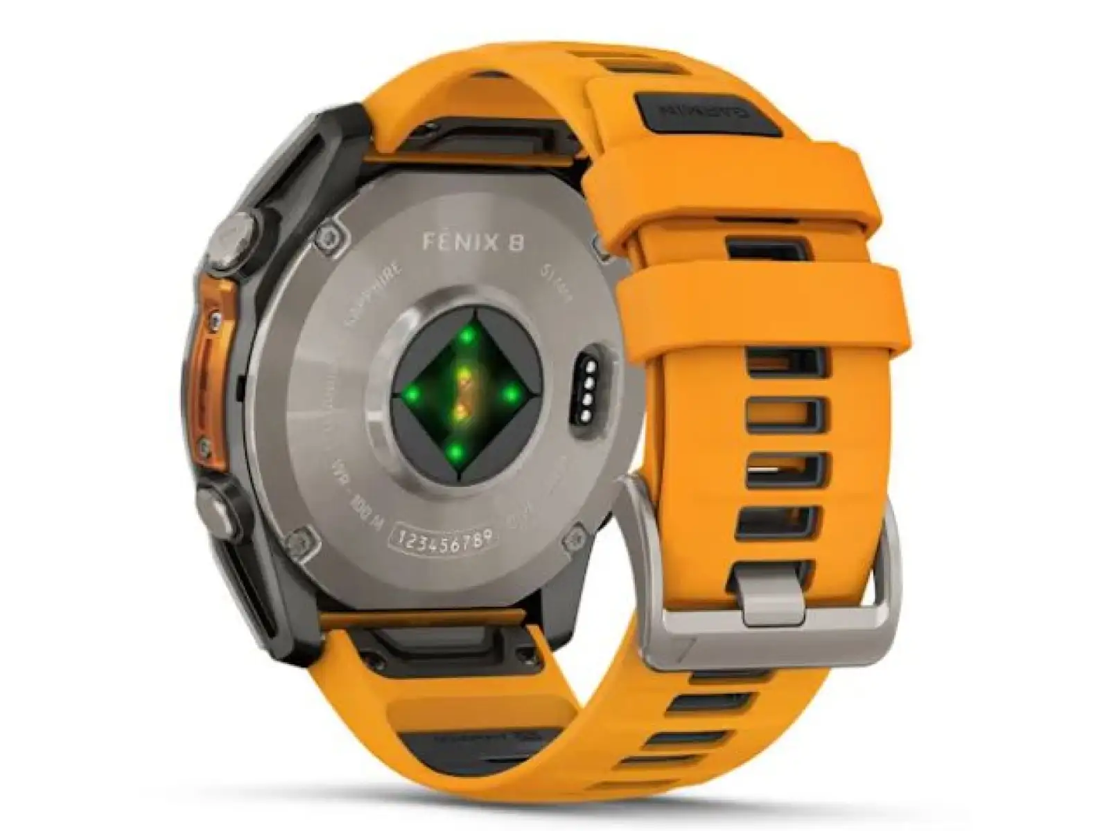 Garmin fenix 8 - 51 mm AMOLED Sapphire chytré hodinky Titanium Orange/Graphite