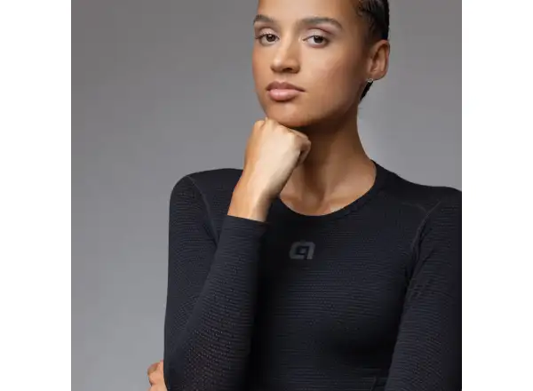 Alé Intimo Merino dámské spodní triko dlouhý rukáv Black