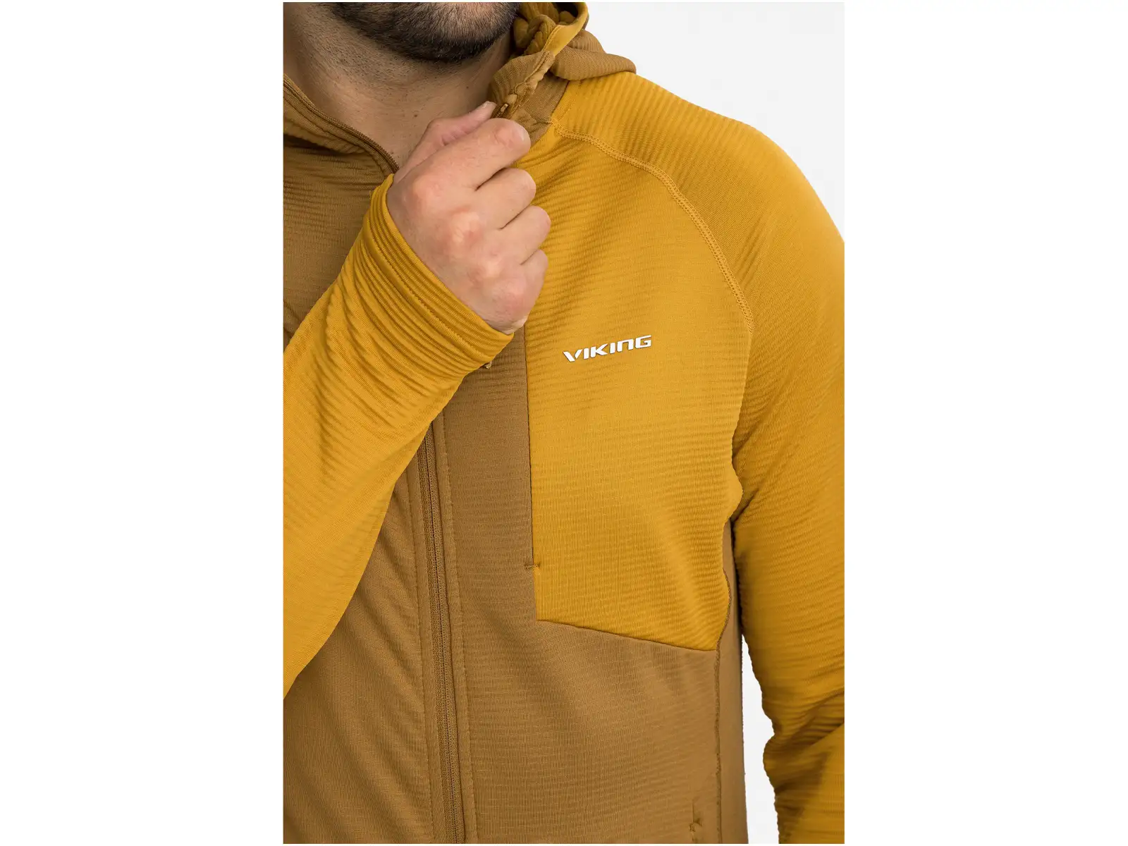 Viking Birger pánská mikina Brown/Yellow