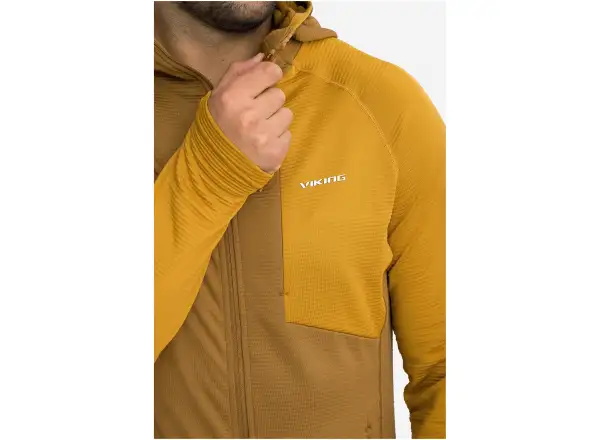 Viking Birger pánská mikina Brown/Yellow