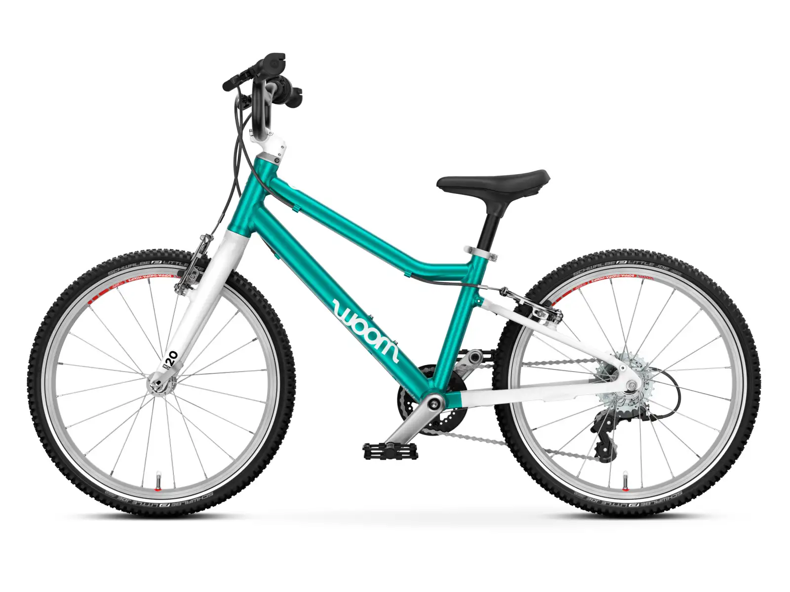Woom GO 4 Metallic Turquoise 20 dětské kolo