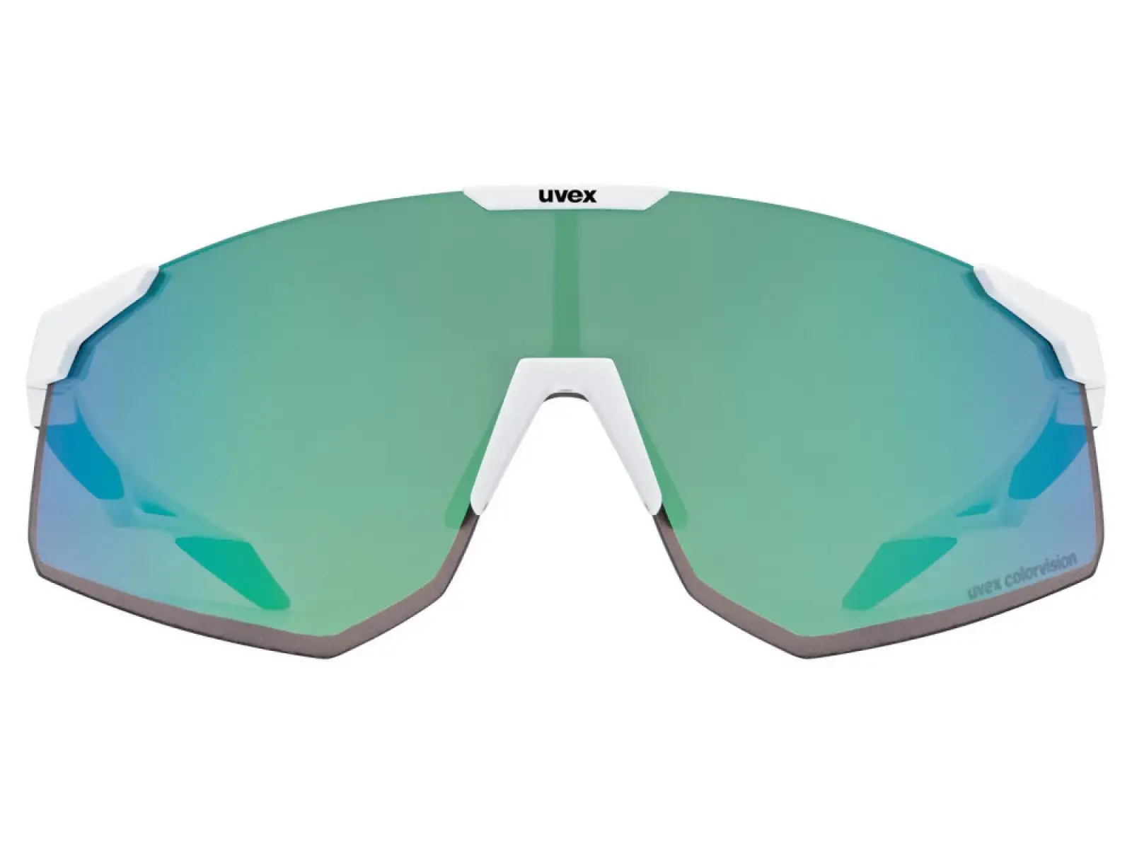 Uvex Pace Perform S ColorVision brýle White Matt/Mirror Green